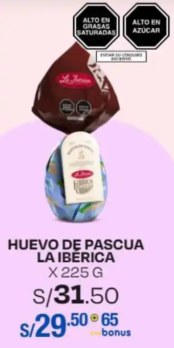 Wong HUEVO DE PASCUA LA IBÉRICA X 225G oferta