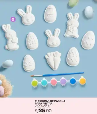 Wong FIGURAS DE PASCUA PARA PINTAR X 10 MOD 2 oferta