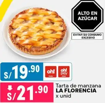 Plaza Vea Tarta de manzana LA FLORENCIA x unid oferta