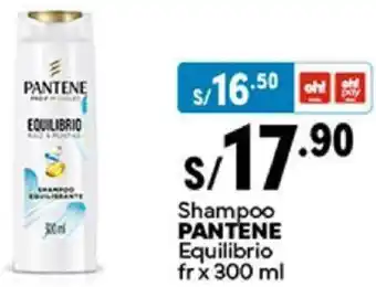 Plaza Vea Shampoo PANTENE Equilibrio fr x 300ml oferta