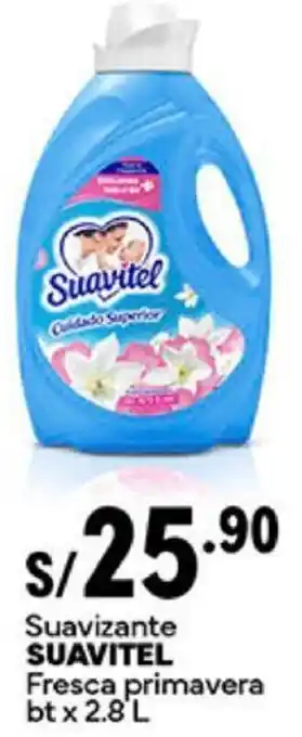 Plaza Vea Suavizante SUAVITEL Fresca primavera bt x 2.8L oferta