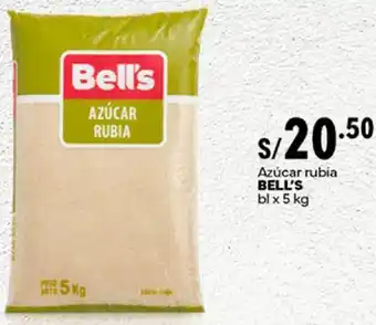 Plaza Vea Azúcar rubia BELL'S bl x 5kg oferta