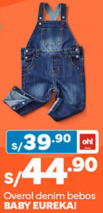 Plaza Vea Overol denim bebos BABY EUREKA! oferta