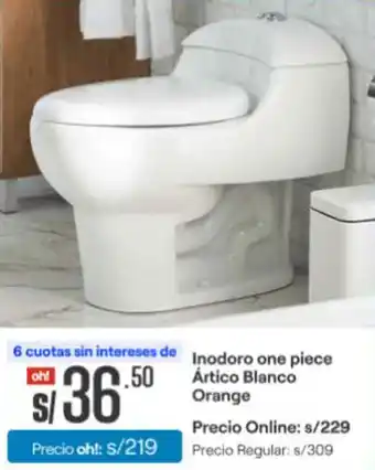 Promart Inodoro one piece Ártico Blanco Orange oferta