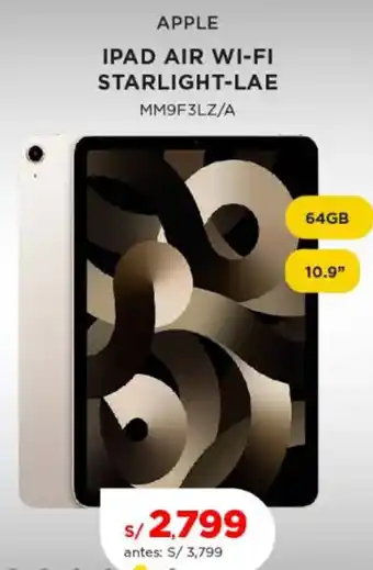 APPLE IPAD AIR WI-FI STARLIGHT-LAE