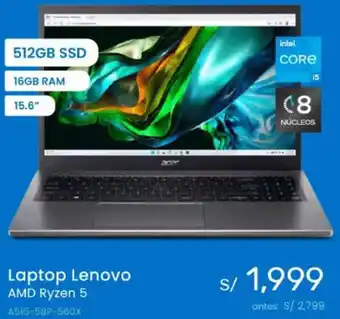 Tiendas EFE Laptop Lenovo AMD Ryzen 5 oferta