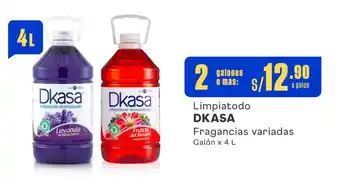 Plaza Vea Limpiatodo DKASA Fragancias variadas Galón x 4 L x 2 galones o más: oferta