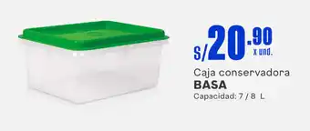 Plaza Vea Caja conservadora BASA Capacidad: 7/8 L oferta