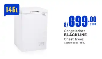 Plaza Vea Congeladora BLACKLINE Chest freez Capacidad: 145 L oferta