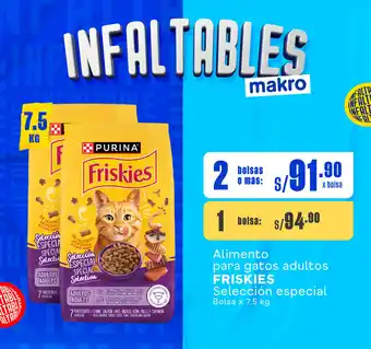 Plaza Vea Alimento para gatos adultos FRISKIES Selección especial Bolsa x 7.5 kg oferta