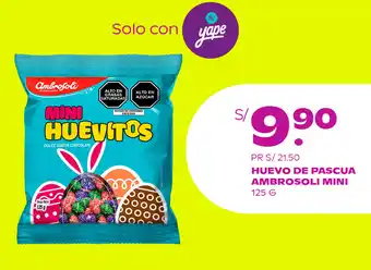 Tambo HUEVO DE PASCUA AMBROSOLI MINI 125 G oferta