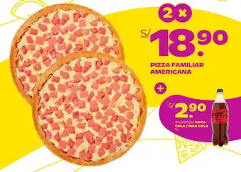 Tambo PIZZA FAMILIAR AMERICANA x 2 oferta