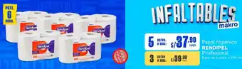 Makro Papel higiénico INFALTABLES 5pqtes o más oferta