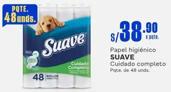 Makro Papel higiénico SUAVE Cuidado completo Pqte. de 48 unds oferta