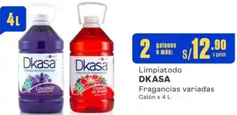 Makro Limpiatodo DKASA Fragancias variadas 2 Galónes x 4L oferta