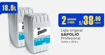 Makro Lejía original SAPOLIO Profesional 2Galónes x 18.9L oferta