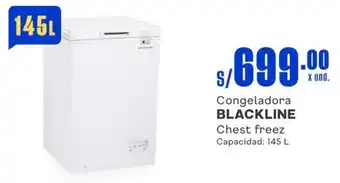 Makro Congeladora BLACKLINE Chest freez 145L oferta