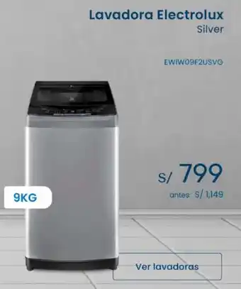Tiendas EFE Lavadora Electrolux Silver 9KG oferta