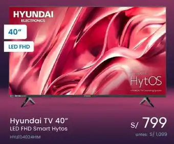 Tiendas EFE Hyundai TV 40" LED FHD Smart Hytos HYLED4024HIM oferta