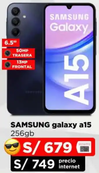 Ripley SAMSUNG galaxy a15 256gb oferta