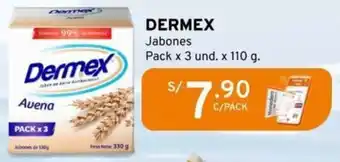 Mifarma DERMEX Jabones Pack x 3 und. x 110g oferta