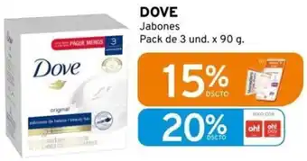 Mifarma DOVE Jabones Pack de 3 und. x 90g oferta