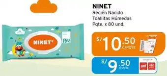 Mifarma NINET Recién nacido Toallitas Húmedas Pqte. x 80 und. oferta