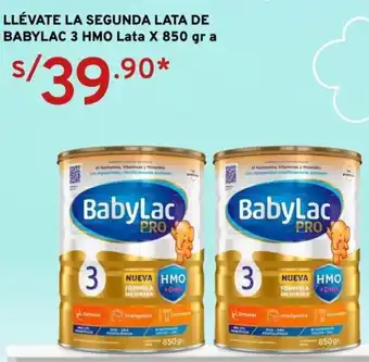 Mifarma LLÉVATE LA SEGUNDA LATA DE BABYLAC 3 HMO Lata X 850gr oferta