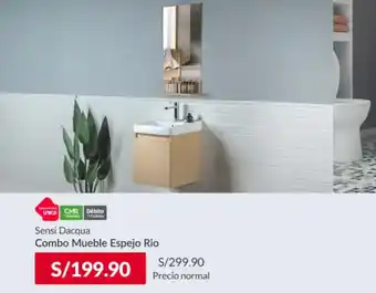 Sodimac Sensi Dacqua Combo Mueble Espejo Rio oferta