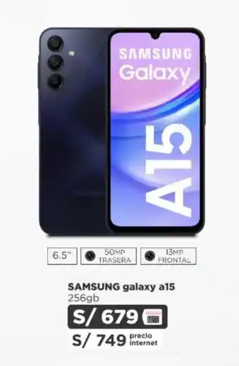 Ripley SAMSUNG galaxy a15 256gb oferta