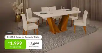 Falabella MICA Juego de Comedor Dalila oferta