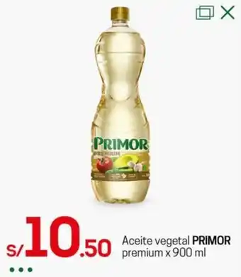 Tottus Aceite vegetal PRIMOR premium x 900 ml oferta