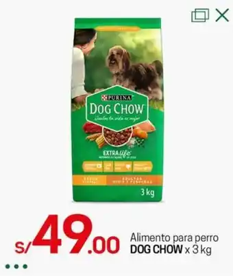 Tottus Alimento para perro DOG CHOW x 3 kg oferta