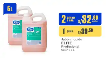 Plaza Vea Jabón líquido ELITE Profesional Galón x 5 L oferta