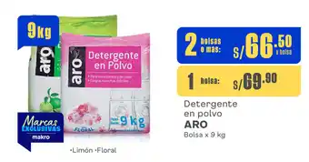 Plaza Vea Detergente en polvo ARO Bolsa x 9 kg oferta