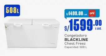 Plaza Vea Congeladora BLACKLINE Chest Freez Capacidad: 508 L oferta