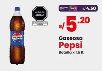 Vega Gaseosa Pepsi Botella x 1.5 It. oferta