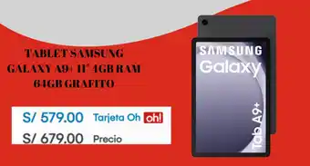 Oechsle TABLET SAMSUNG GALAXY A9+ 11" 4GB RAM 64GB GRAFITO oferta