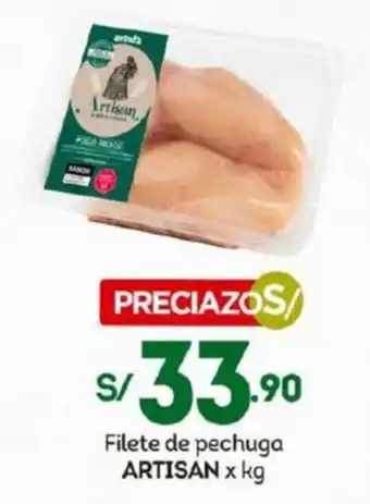 Tottus Filete de pechuga ARTISAN x kg oferta