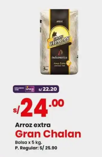 Vega Arroz extra Gran Chalan Bolsa x 5 kg. oferta