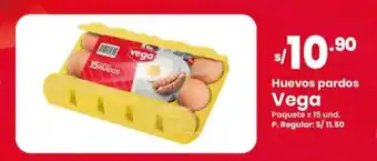 Vega Huevos pardos Vega Paquete x 15 und. oferta