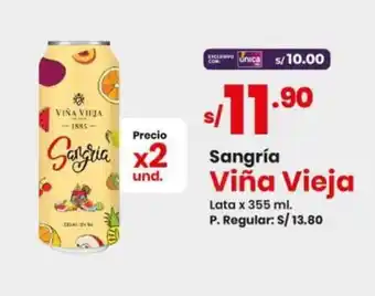 Vega Sangría Viña Vieja Lata x 355 ml. oferta