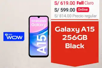 Claro SAMSUNG Galaxy A15 256GB Black oferta