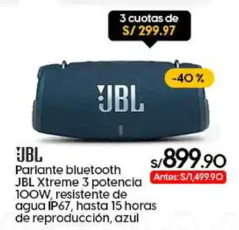 Coolbox Parlante bluetooth JBL Xtreme 3 oferta