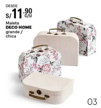 Plaza Vea Maleta DECO HOME grande / chica oferta