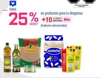 Wong en productos para tu despensa oferta