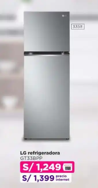 Ripley LG refrigeradora GT33BPP oferta