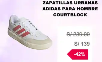 Ripley ZAPATILLAS URBANAS ADIDAS PARA HOMBRE COURTBLOCK oferta