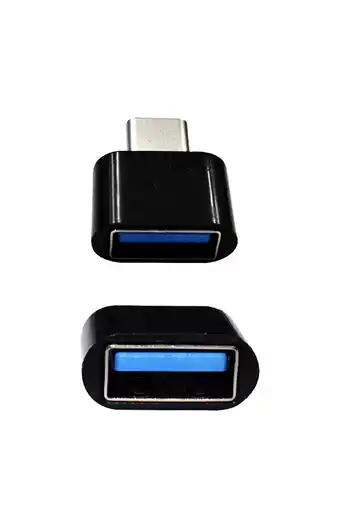 Tiendas EFE Adaptador otg tipo c negro oferta