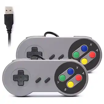 Tiendas EFE Mandos retro para pc y tv box con conexión usb 2 unidades oferta